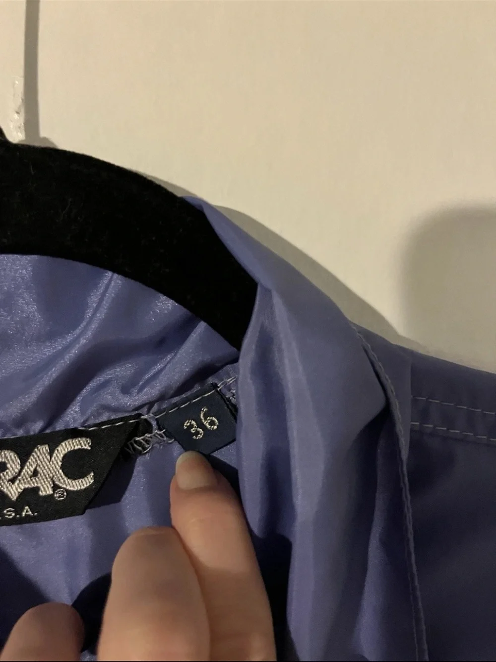 Men's Lightweight Vintage Serac Purple Pullover Jacket